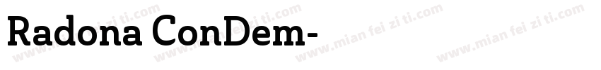 Radona ConDem字体转换